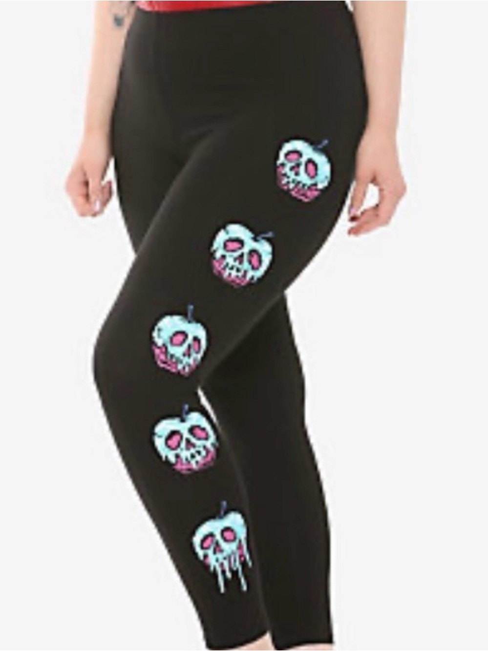 Disney Hot Topic Snow White poison apple leggings